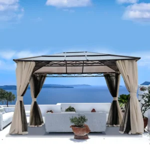 10x12 Hardtop Gazebo Aluminum Frame